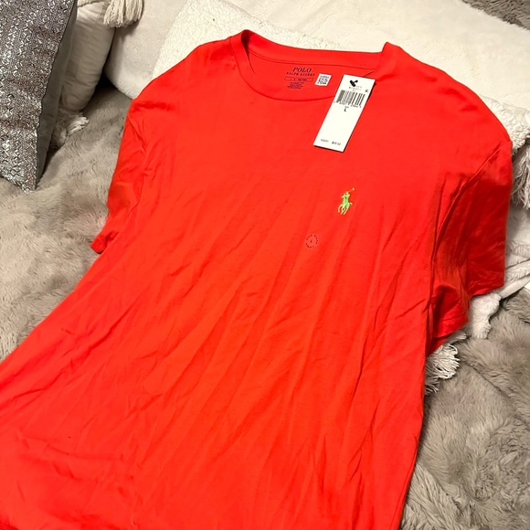 NWT- POLO RALPH LAUREN SHORT SLEEVE  100% COTTON CREW NECK SIZE LARGE - Picture 1 of 4